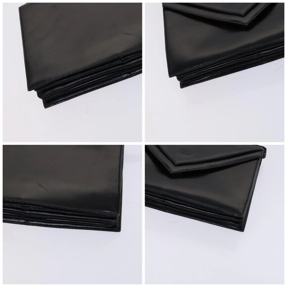 LOEWE Anagram Shoulder Bag Leather Black Auth - Picture 16 of 16